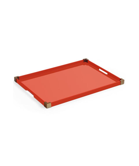 CORNERS TRAY - ANTIQUE BRASS